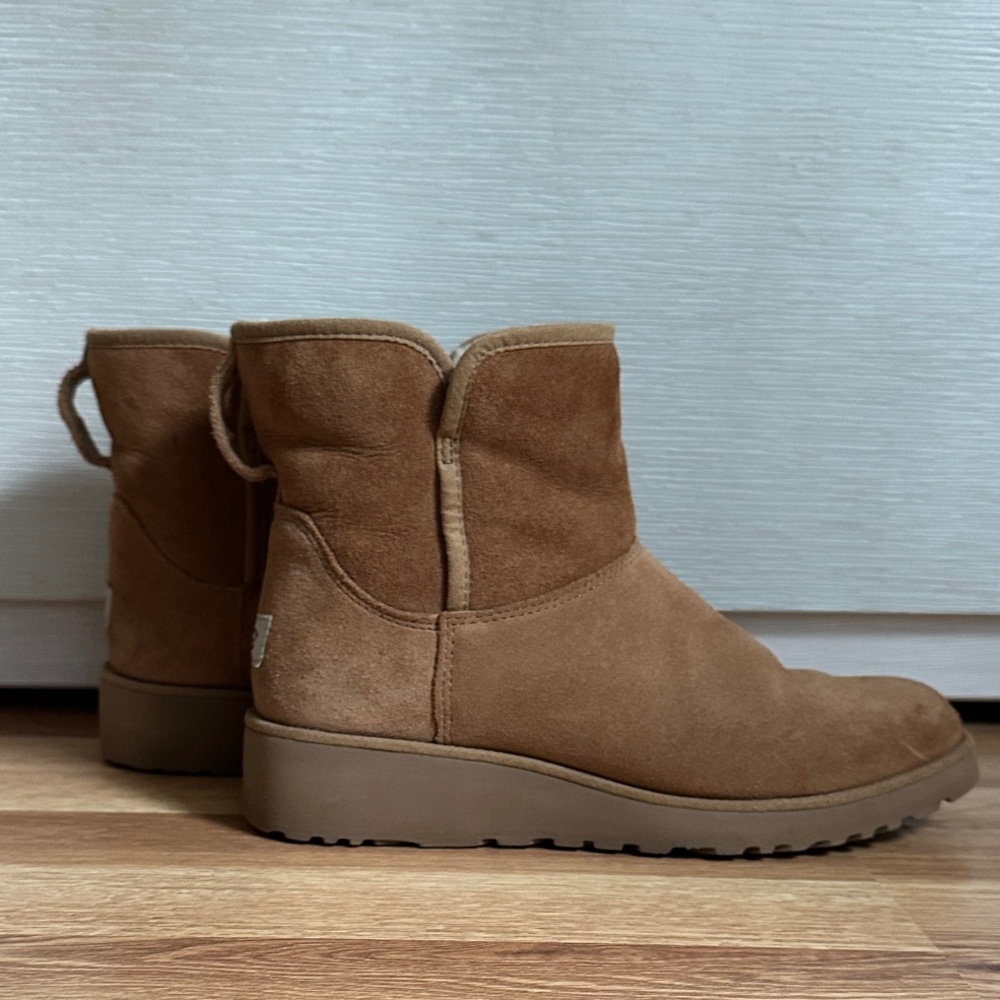 UGG Suede Mini Lined Wedge Classic Slim Boots